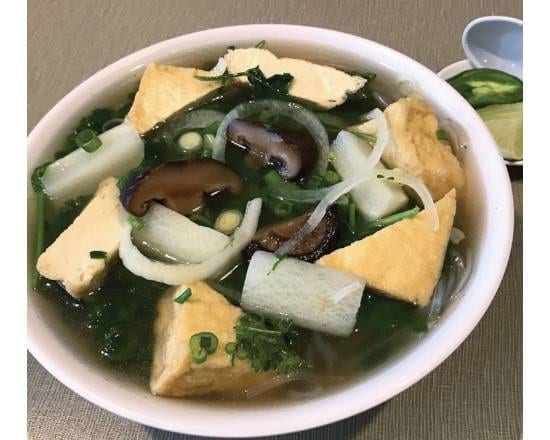 (HT Veggie *) Vegetarian Noodle Soup.